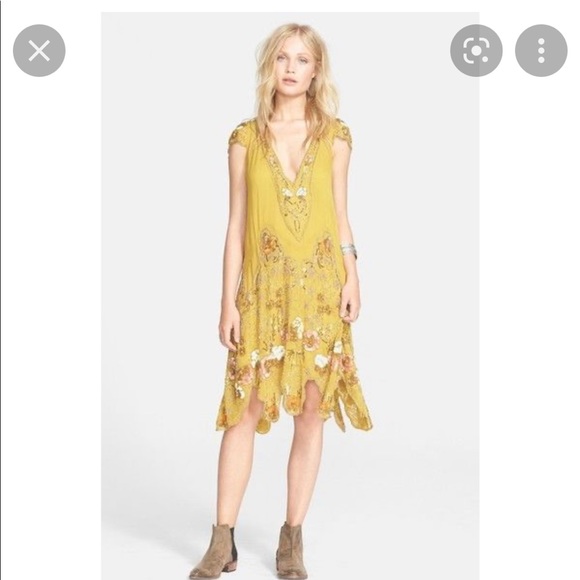 FREE PEOPLE MAGIC GARDEN PARTY DRESS 20s Flapper ART DECO Sequin Embellished S - Picture 2 of 16